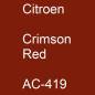 Preview: Citroen, Crimson Red, AC-419.